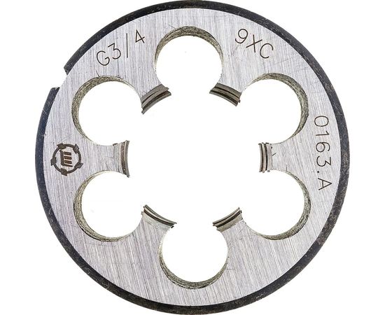 Плашка, трубная цилиндрическая G 3/4 дюйма 9ХС ТМ Туламаш 57996 – изображение 3