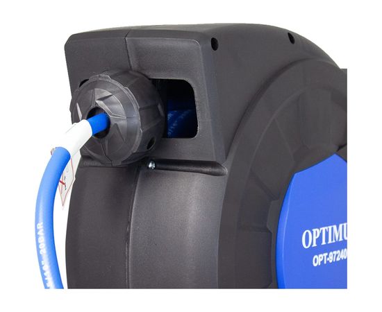 Шланг пневматический армированный pvc на катушке (15 м; 8x12 мм; 20 бар) Optimus OPT-97240 – изображение 3