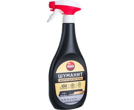 Концентрированный жироудалитель от стойких и пригоревших загрязнений с плит Bagi Шуманит 400 мл 1015024130 – изображение 3