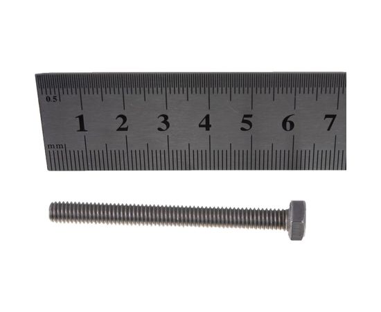 Болт ГОСКРЕП DIN 933 с шестигр. гол. с полн. рез. 6х60 нержав. сталь 4 шт. 10-0015230 – изображение 3