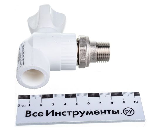 Шаровый кран для радиатора LAMMIN PREMIUM PPR угловой, 20х1/2"" Lm31176020015 – изображение 3