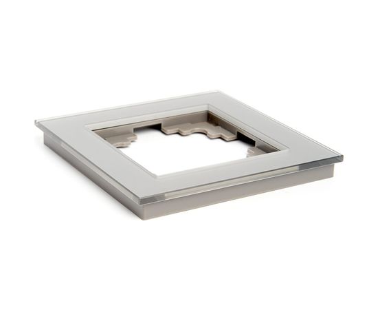 1-местная рамка STEKKER серия Катрин, GFR00-7001-03, серебро 39531 – изображение 3