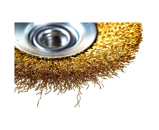 Щетка дисковая гофрированная (100 мм; М14) для УШМ SKRAB 35463 – изображение 4