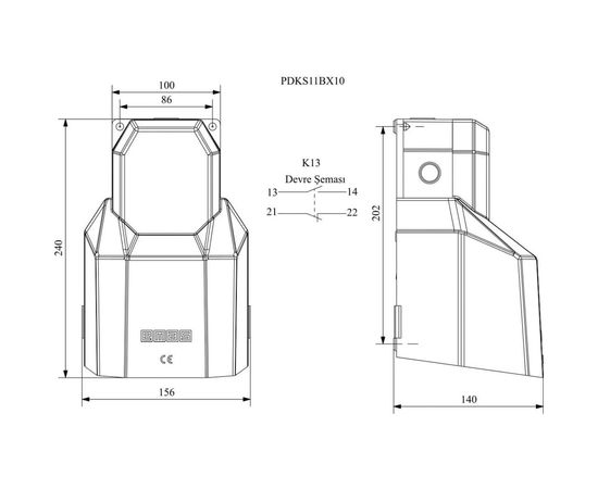 Педаль-выключатель Emas с защитной крышкой 1НО+1НЗ, 250 В, 4 А PDKS11BX10 – изображение 4
