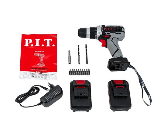 Аккумуляторная дрель-шуруповерт P.I.T. 20 В, 1.5 Ач PSR18-D3 – изображение 5