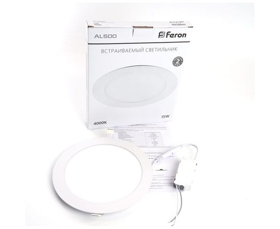 Светодиодный светильник FERON AL500, 15W, 4000K, 1050Lm, белый 29623 – изображение 5