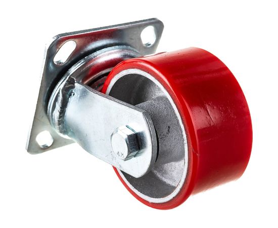 Большегрузное полиуретановое колесо поворотное с панелью SCP 42 (100 мм; 230 кг) А5 1000101 – изображение 5