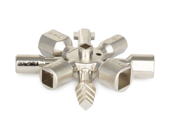 Ключ для электрошкафов VIRA с 10 рабочими профилями и битой 514010 – изображение 5