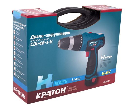 Аккумуляторная дрель-шуруповерт Кратон CDL-10-1-H 3 11 01 050 – изображение 6