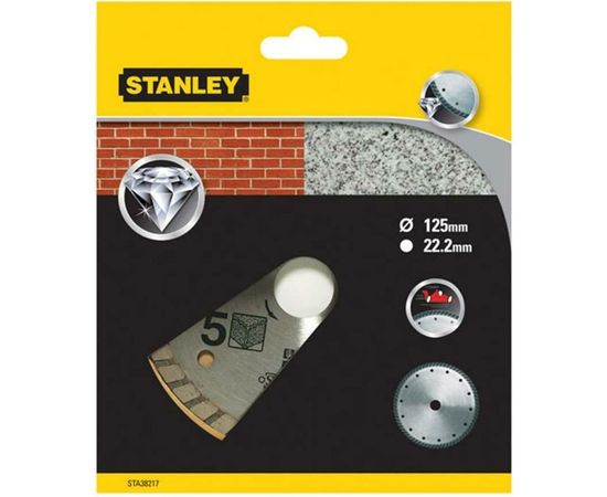 Круг алмазный Turbo универсальный 125x22.2 мм Stanley STA38217-XJ 