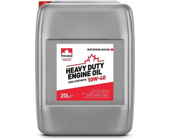 Моторное масло PETRO-CANADA Heavy Duty Engine Oil Semi-Synthetic 10W-40, 20 л PCHDEOSS14PL20 