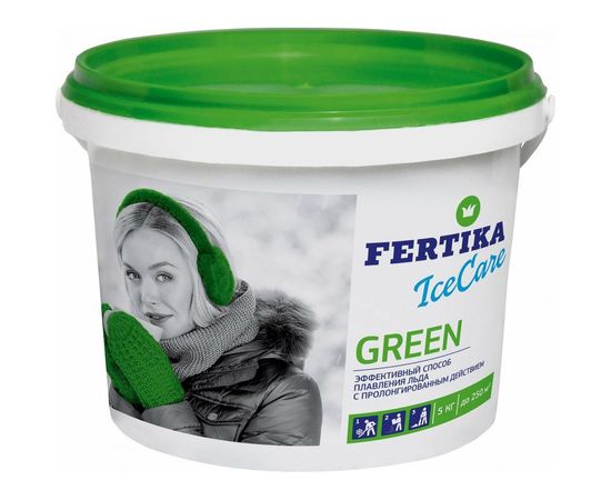 Противогололедный реагент Fertika Icecare Green 5 кг 4620005611016 