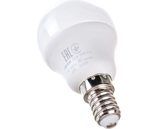 Светодиодная лампа IEK ECO G45 шар 7Вт 230В 4000К E14 LLE-G45-7-230-40-E14 