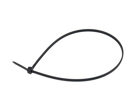 Нейлоновая хомут-стяжка с тройным замком REXANT 200x4,8 мм, черная, упаковка 100 шт. 67-0201-5 