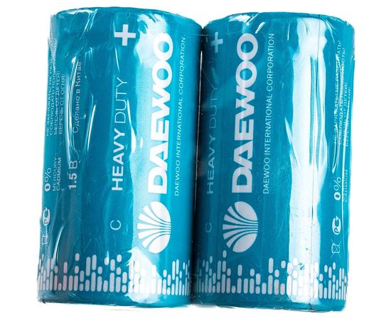 Солевая батарейка DAEWOO R14 Heavy Duty 2021 2S 5029392 