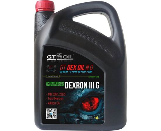Масло GT OIL Dex Oil III G, 4 л 8809059408957 – изображение 2