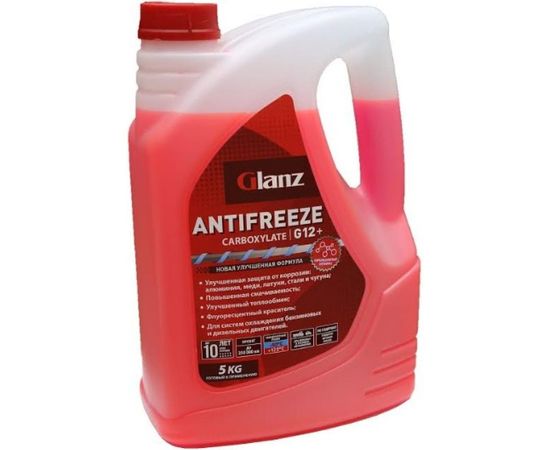 Антифриз (красный; 5 кг) Carboxylate G-12+ Glanz GL012 – изображение 2