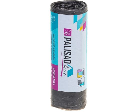 Пакеты для мусора Home (20 л; 30 шт; серые) PALISAD 927015 – изображение 2