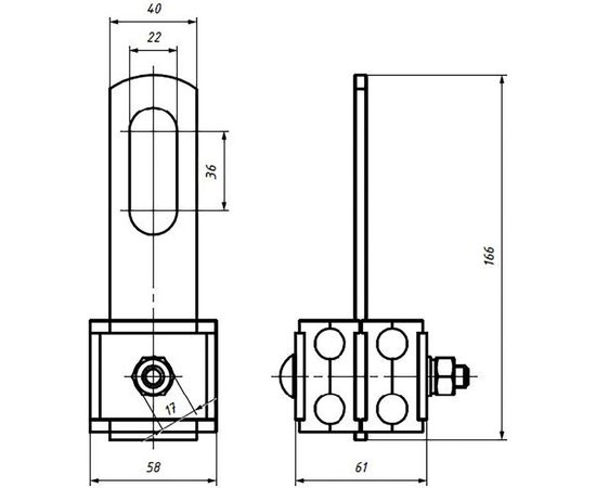 Анкерно-поддерживающий зажим ВК PAS 216/435 20601111 – изображение 2