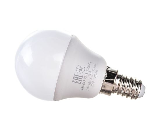 Светодиодная лампа IEK ECO G45 шар 7Вт 230В 4000К E14 LLE-G45-7-230-40-E14 – изображение 2