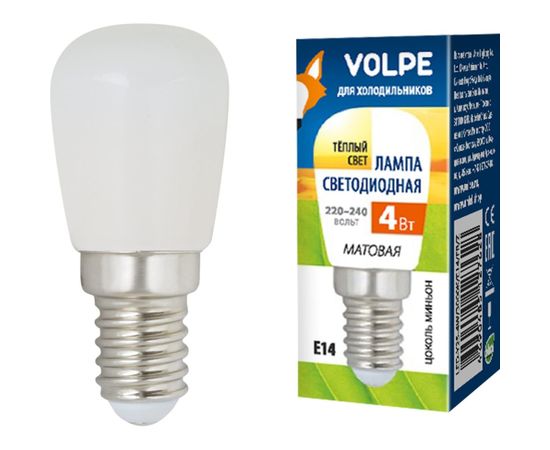 Светодиодная лампа для холодильников Volpe LED-Y25-4W/3000K/E14/FR/Z UL-00006501 – изображение 3