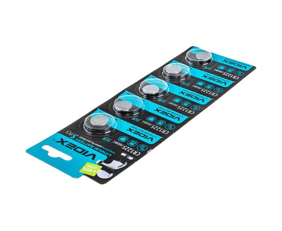 Элемент питания VIDEX литиевый 5 шт. в блистере CR1225 – изображение 3