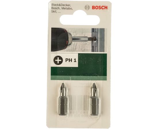 Бита ( PH 1; 25 мм; 2 шт.) Bosch 2609255913 – изображение 3