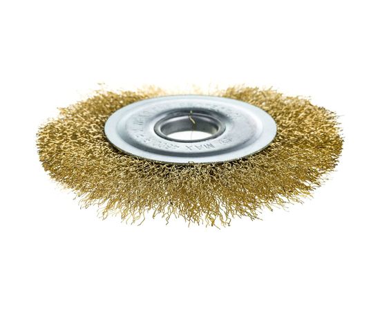 Корщетка дисковая прямая латунированная 125 мм КУРС 39025 – изображение 3