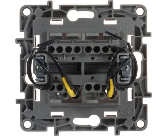 2-клавишный переключатель c подсветкой Legrand ETIKA белый 672216 – изображение 3
