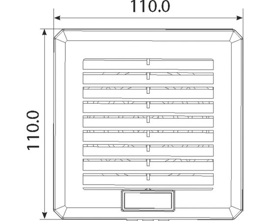 Вентилятор с фильтром Plastim, 30м3/ч, 230В АС, IP54 PTF1000T – изображение 4