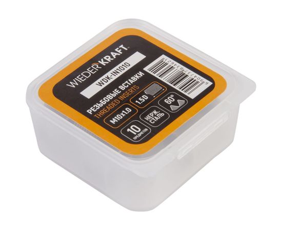 Резьбовые вставки WIEDERKRAFT M10X1.0 10 предметов WDK-IN1010 – изображение 4