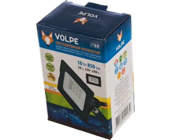Светодиодный прожектор Volpe ULF-Q513 10W/3000K IP65 220-240В BLACK UL-00005801 – изображение 4