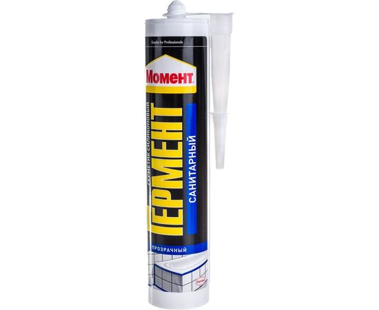 Силиконовый санитарный герметик Момент ГЕРМЕНТ прозрачный 280 мл Б0022959 – изображение 5
