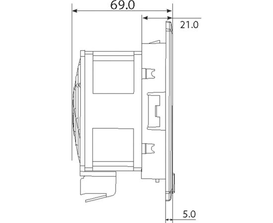 Вентилятор с фильтром Plastim, 30м3/ч, 230В АС, IP54 PTF1000T – изображение 5