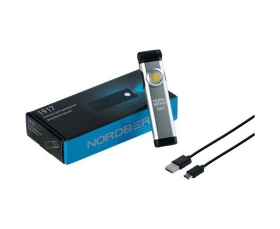 Светодиодный аккумуляторный фонарь NORDBERG 3,7В без зарядного устройства 1917 