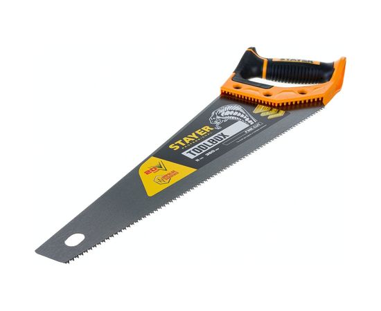 Ножовка многоцелевая пила Stayer Cobra TOOLBOX 350 мм, 11 TPI, мелкий прямой закаленный зуб, точный рез, 2-15091-45_z01 