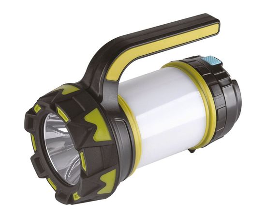 Фонарь Camelion LED5124 аккумуляторный, черный/зеленый, USB2.0, Micro USB, Powerbank, 5Вт, 4,4 А-ч, пластик, коробка 14671 