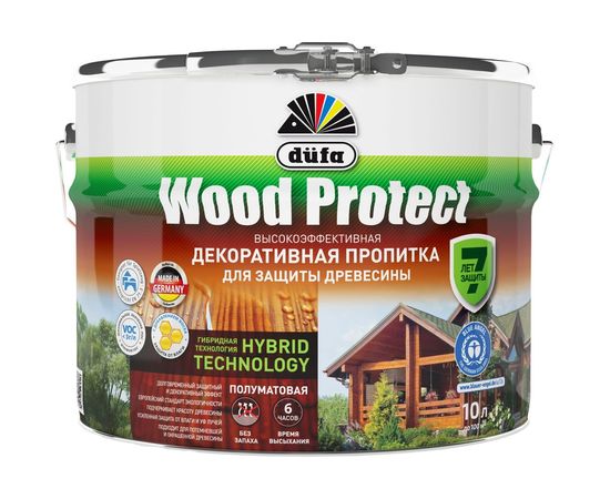 Пропитка для защиты древесины Dufa Wood Protect сосна 10 л МП000015774 