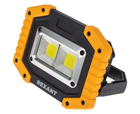 Аккумуляторный светодиодный противоударный прожектор REXANT 20 Вт с power bank 18650x2 75-1700 