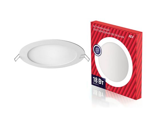 Светодиодная встраиваемая панель REV SuperSlim Round, круглая Ф230мм, 18W, 4000К 28946 3 