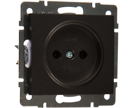 Розетка LEZARD RAIN б/ з керам. цв. черный графит матовый 703-4188-121 