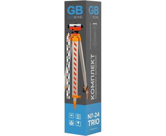 Нивелир GEOBOND N7-24 TRIO штатив, рейка, 5м 120001 