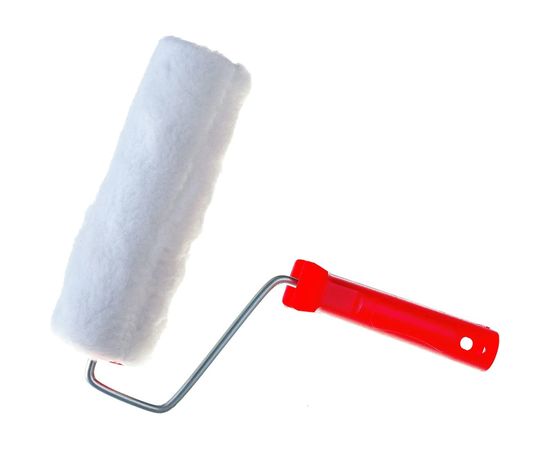 Малярный валик РемоКолор с рукояткой Меховой, ось 6мм, D48мм, 200мм, 04-2-001 