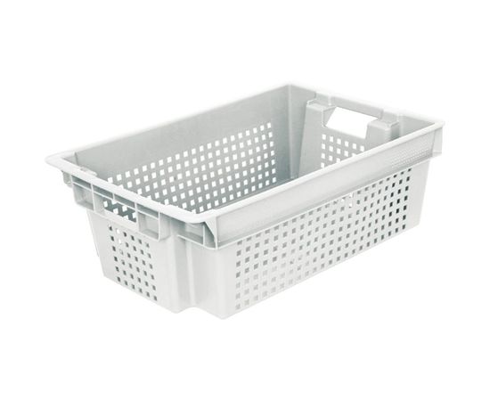 Ящик Тара.ру п/э 600х400х200, 1,5кг, морозостойкий, дно сплошное, стенки перфорированные 04029 