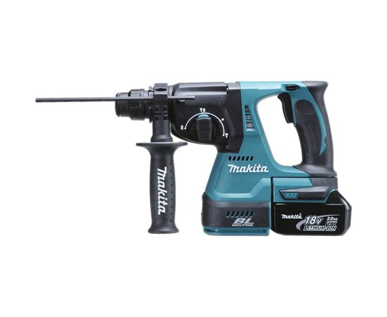 Аккумуляторный бесщеточный перфоратор Makita SDS+,18В, 1x5Ач, Li-ion DHR242RT – изображение 2
