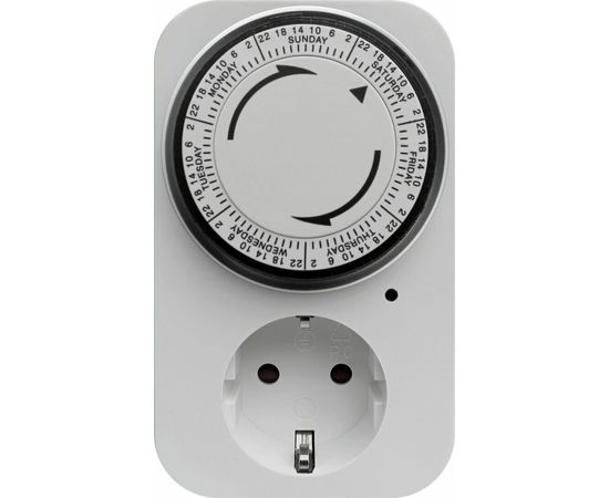 Механический таймер, недельный, 120мин, 12 вкл/сутки, белый REV 05163 3 – изображение 2