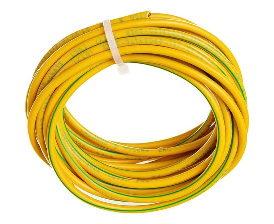 Провод ПУГВ Торкабель 1,5 желтый-зеленый 5 м в упаковке 0749524536830 – изображение 2