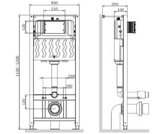 Инсталляция для подвесного унитаза AM.PM Pro I012704 – изображение 2