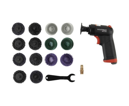Пневматическая шлифовальная машинка WIEDERKRAFT 50 мм, 18000 Об/мин, 380 Вт WDK-25310 – изображение 2