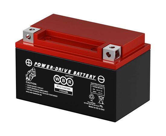 Мото-аккумулятор WBR MT12-7 – изображение 2